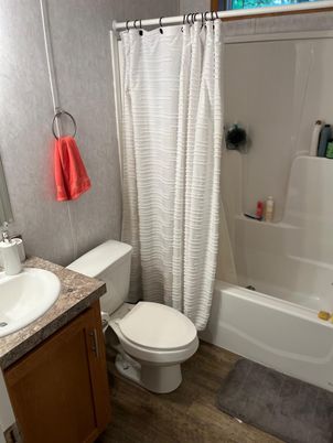 Bathroom, Interior, Wood Texture Flooring