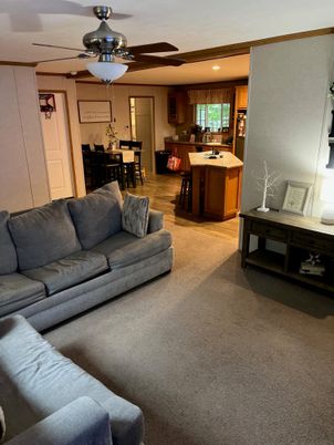 Dining room, Interior, Kitchen, Living room, Recessed Lighting