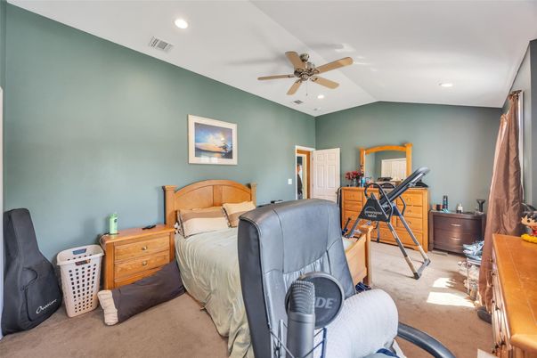 Bedroom, Interior, Recessed Lighting