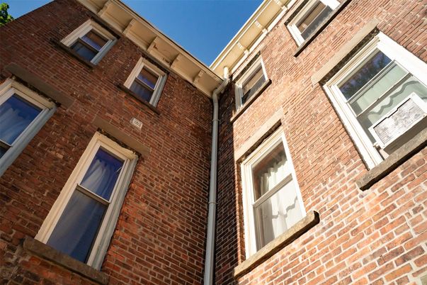 Exterior, Facade, Brick Facade, Rowhouse