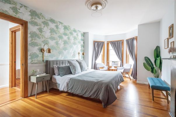 Bedroom, Interior, Wood Texture Flooring