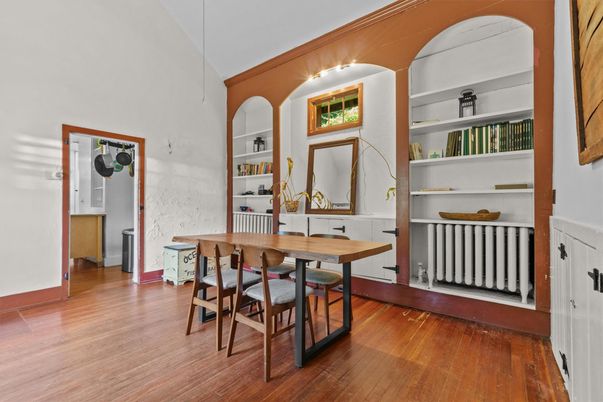 Dining room, Interior, Wood Texture Flooring