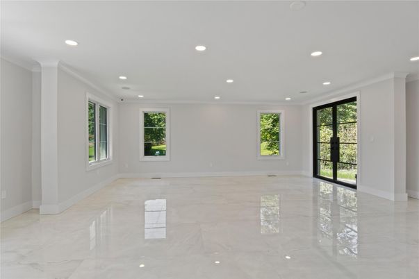 Empty room, Interior, Marble, Recessed Lighting