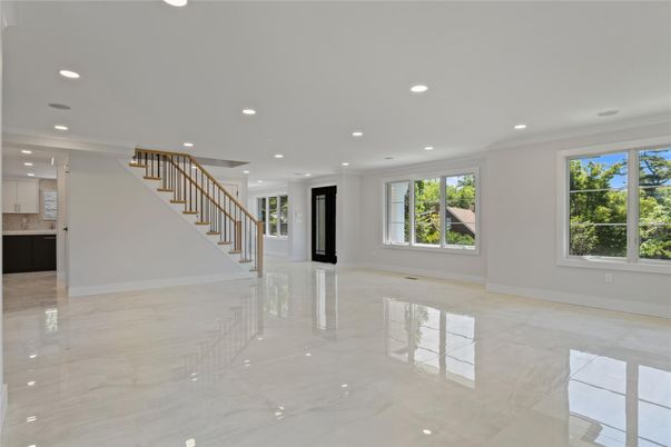 Empty room, Interior, Marble, Recessed Lighting