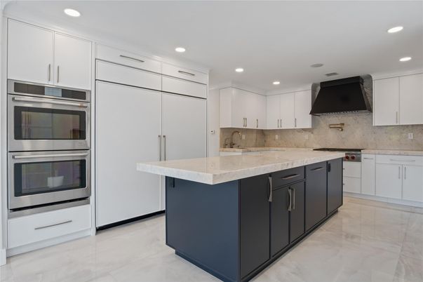 Interior, Kitchen, Recessed Lighting, Stainless Steel Appliances