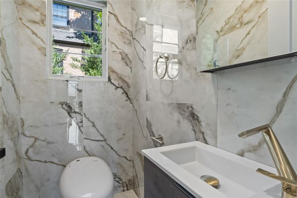 Bathroom, Interior, Marble Walls