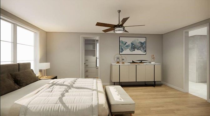 Bedroom, Interior, Wood Texture Flooring