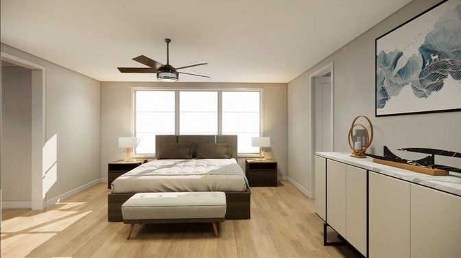 Bedroom, Interior, Wood Texture Flooring