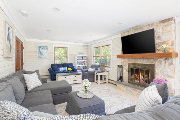 Fireplace, Interior, Living room, Stone Walls