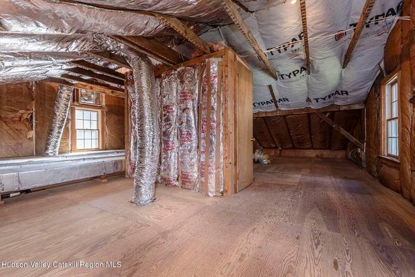 Empty room, Interior, Wooden Beams, Wood Texture Flooring