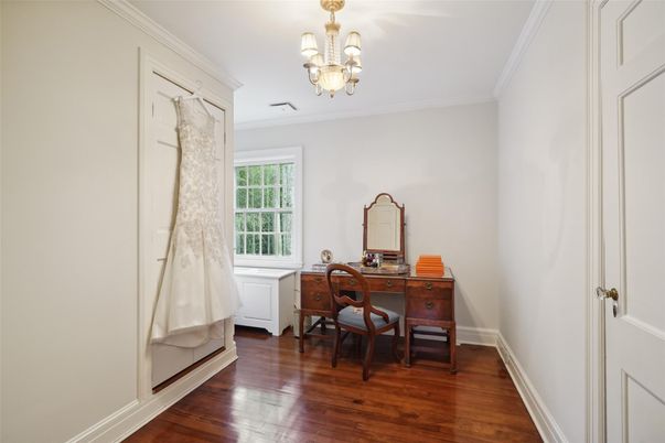 Chandelier, Home Office, Interior, Wood Texture Flooring