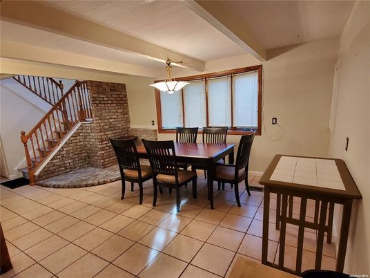 Dining room, Interior, Pendant Lights, Stone Walls