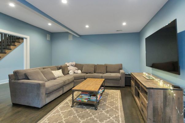 Interior, Living room, Recessed Lighting