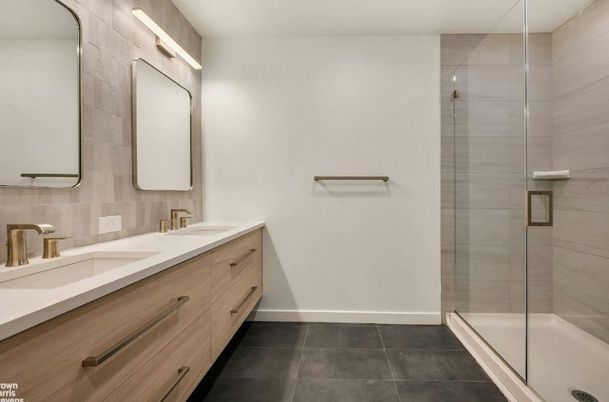 Bathroom, Dual Sink Vanities, Glass Shower, Interior