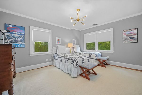 Bedroom, Interior, Pendant Lights