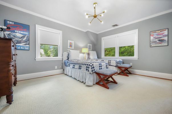 Bedroom, Interior, Pendant Lights