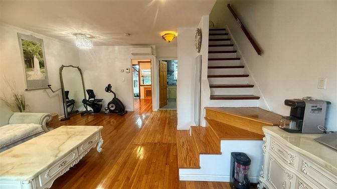Fitness Equipment, Interior, Wood Texture Flooring