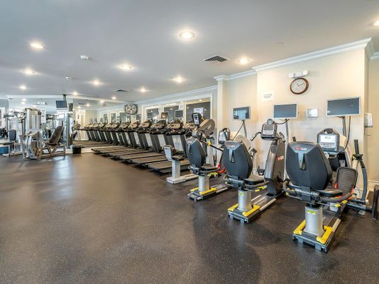 Fitness Equipment, Gym, Interior, Recessed Lighting
