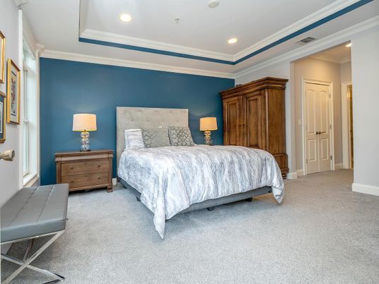 Bedroom, Interior, Recessed Lighting