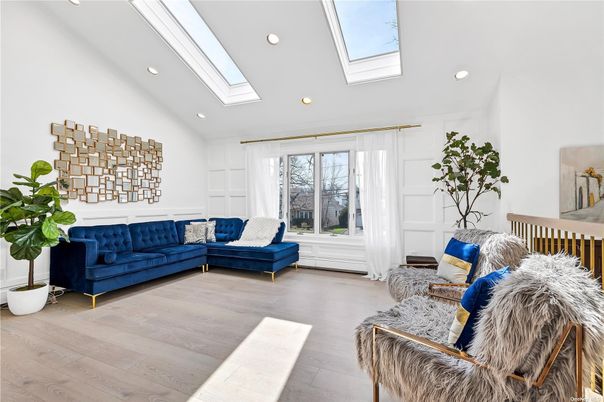 Glass Ceilings, Interior, Living room, Recessed Lighting, Wood Texture Flooring