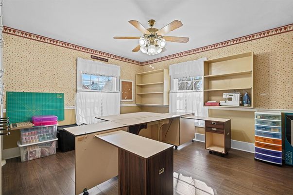 Home Office, Interior, Wood Texture Flooring
