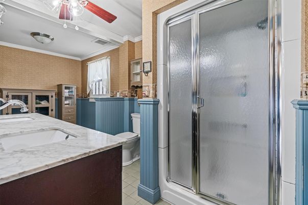 Bathroom, Glass Shower, Interior
