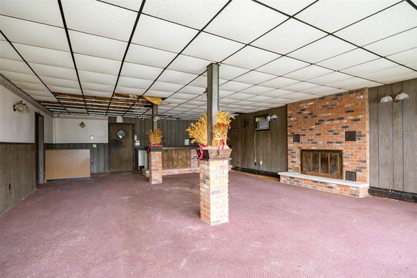 Fireplace, Interior, Stone Walls