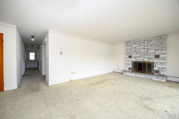 Empty room, Fireplace, Interior, Stone Walls
