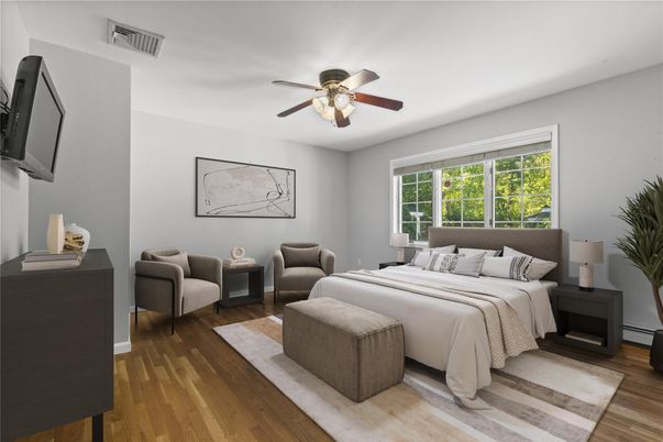 Bedroom, Interior, Wood Texture Flooring