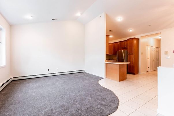Empty room, Interior, Kitchen, Recessed Lighting