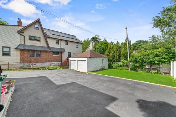 Backyard, Detached Garage, Exterior, Solar Panels