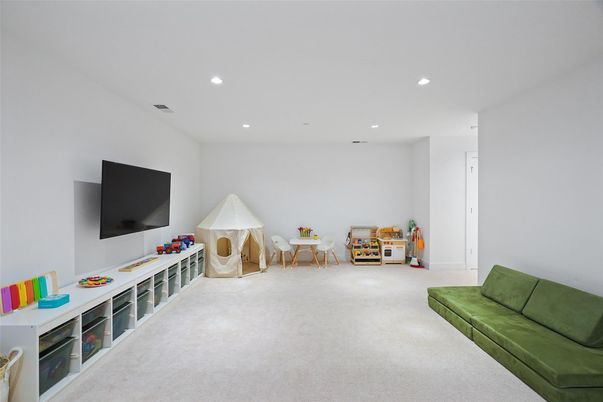 Interior, Living room, Recessed Lighting