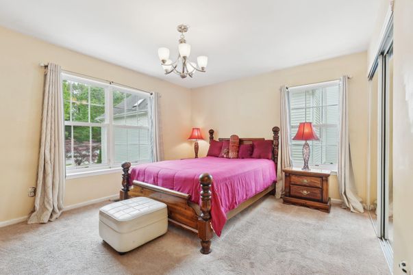 Bedroom, Chandelier, Interior