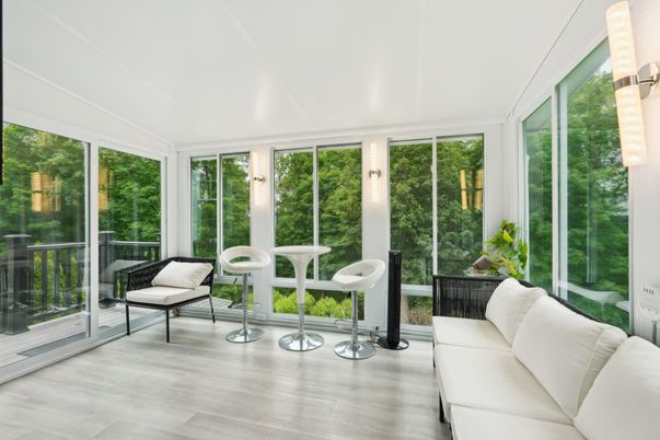 Interior, Sun Room, Wood Texture Flooring