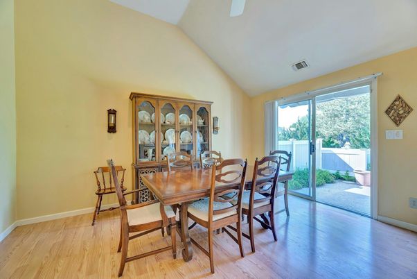 Dining room, Interior, Wood Texture Flooring