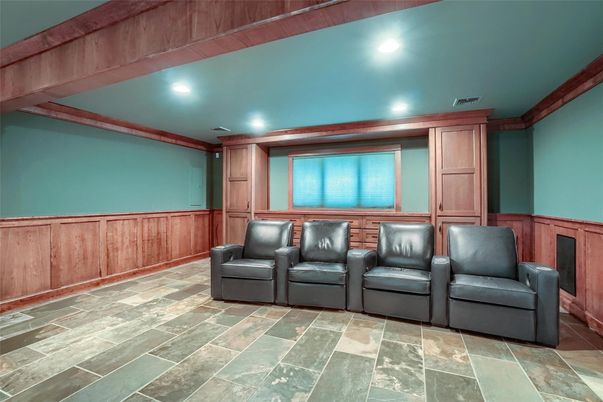 Home Theatre Room, Interior, Projection Screen, Recessed Lighting, Theatre Room