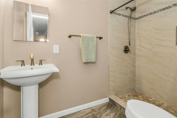 Bathroom, Interior, Wood Texture Flooring