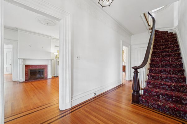 Fireplace, Interior, Wood Texture Flooring