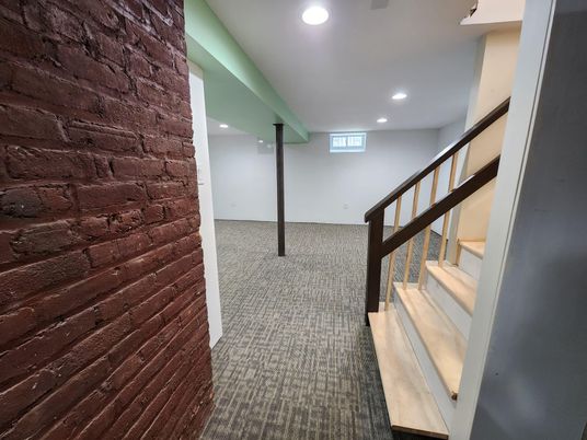 Interior, Recessed Lighting, Stone Walls