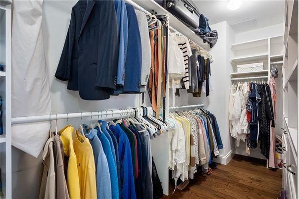 Interior, Walk-in Closets, Wood Texture Flooring