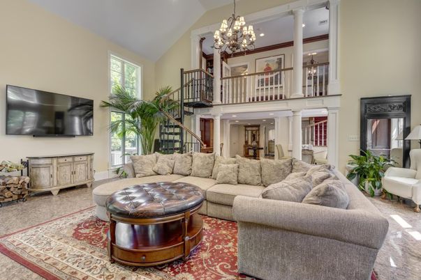 Chandelier, Interior, Living room, Recessed Lighting