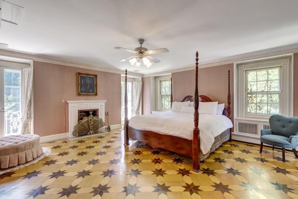 Bedroom, Fireplace, Interior
