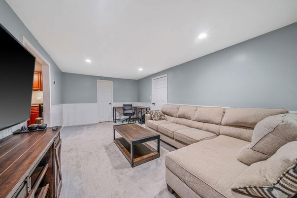 Interior, Living room, Recessed Lighting