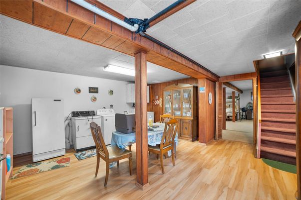 Dining room, Interior, Wood Texture Flooring, Wooden Walls
