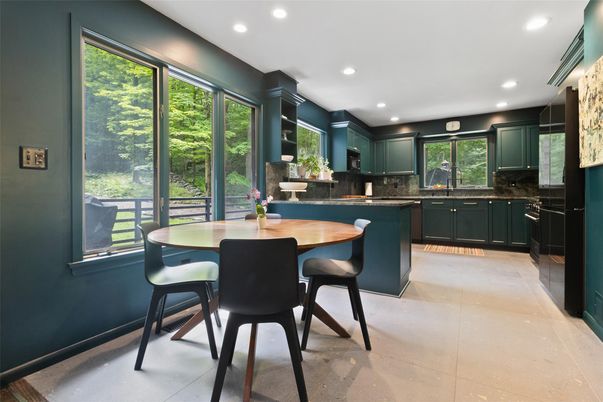 Dining room, Interior, Kitchen, Recessed Lighting