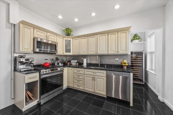 Interior, Kitchen, Recessed Lighting, Stainless Steel Appliances