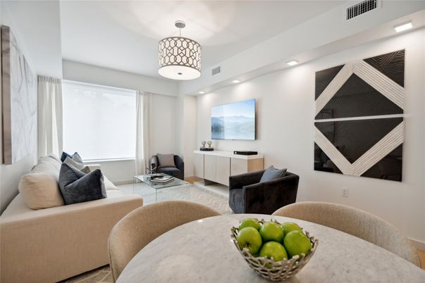 Interior, Living room, Recessed Lighting