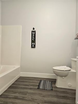 Bathroom, Interior, Wood Texture Flooring