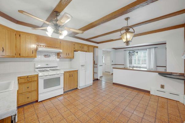 Interior, Kitchen, Wooden Beams