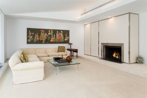 Fireplace, Interior, Living room, Recessed Lighting